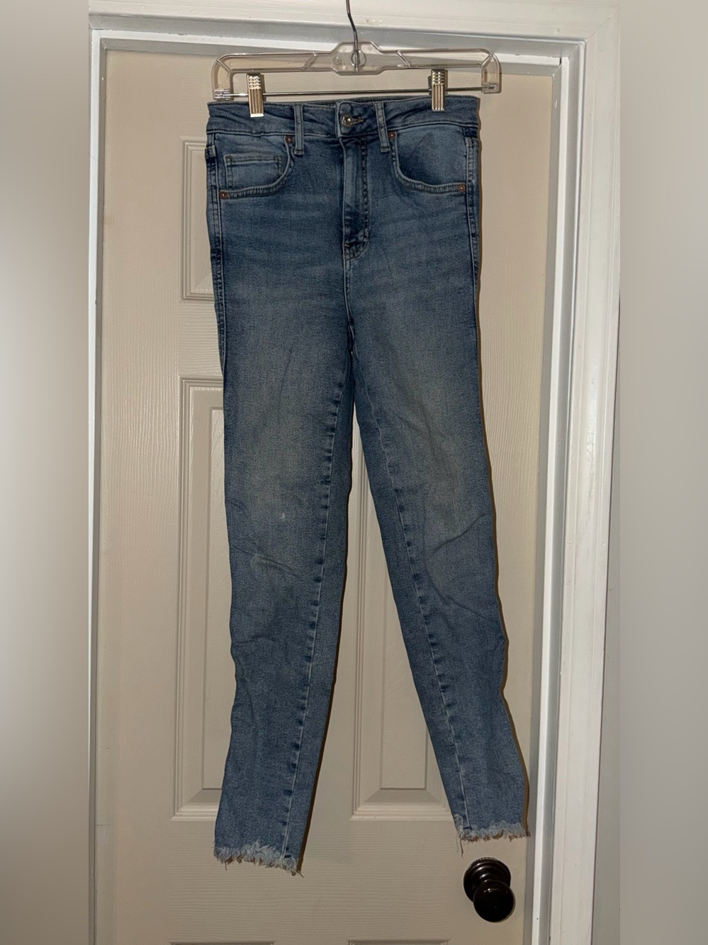 Free people we the free - High-Rise Skinny Jeans in Faded Blue